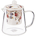 Чайник стеклянный с ситом Lefard &amp;quot;ежевика&amp;quot; 500 мл., 104-860