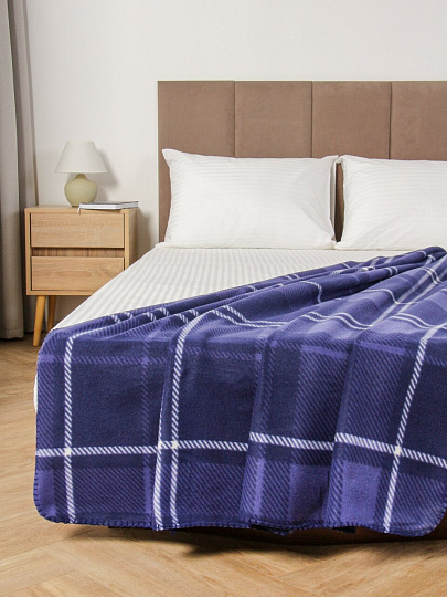 Плед 1.5-сп, 130х170 см, флис, 100%пэ, Silvano, Ночь