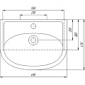 Умывальник мебельный, Rosa, Уют 60, санфарфор - фото 4