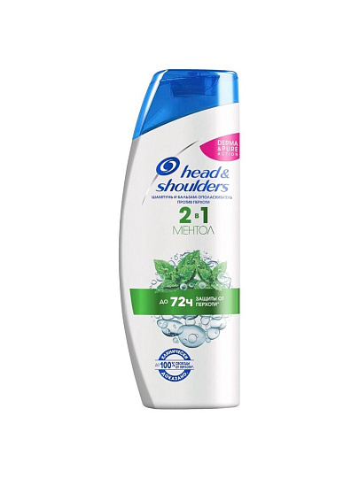 Шампунь бальзам-ополаскиватель Head &amp; Shoulders, Ментол, против перхоти, 600 мл
