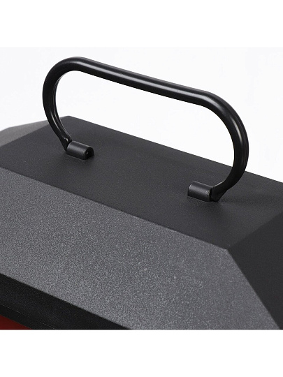 Фонарь декоративный 30х28х13 см, USB шнур, АА 3шт, пластик, стекло, Камин, M120017