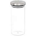 Банка для сыпучих продуктов, стекло, 0.75 л, 17 см, с крышкой, Mallony, Oceano, 004457