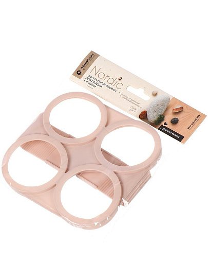 Форма для запекания силикон, фигурная, 4 ячейки, Atmosphere, Nordic, AT-K3067