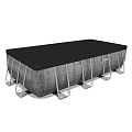 Бассейн каркасный Bestway, 549х274х122 см, Power Steel Rectangular, 56998, фильтр-насос, лестница, тент, 14812 л, поплавок-дозатор - фото 6
