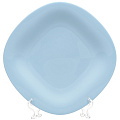 Тарелка обеденная, стеклокерамика, 27 см, квадратная, Carine Light Blue, Luminarc, P4126