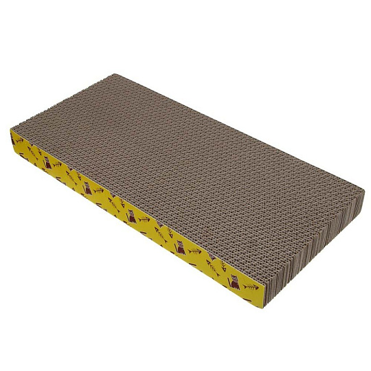 Когтеточка для кошек, с кошачей мятой, крафт, Vetta, 44.5х19.5х4 см