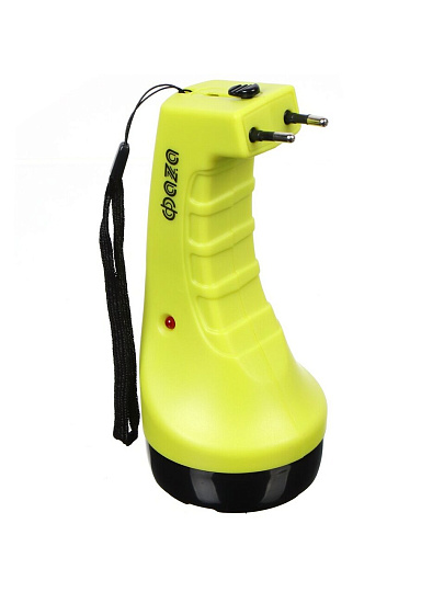 Фонарь ручной встроенный аккумулятор, ФАZА, AccuF2-L07-gn, зарядка от сети 220 В, пластик, зеленый, 2857873