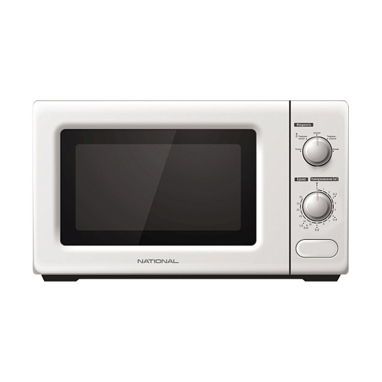 Микроволновая печь National, NK-MW111M20, 20 л, 700 Вт, механическая, 5 уровней мощности, белая