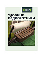 Качели садовые 3-местные, 220х130х177 см, 280 кг, Green Days, раскладываются в кровать, зеленые, YTSW3045-5S, металл - фото 2