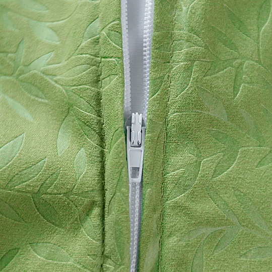 Постельное белье 2-спальное, простыня 180х215 см, 2 наволочки 70х70 см, пододеяльник 175х215 см, Love Story, полисатин, Жаккард однотонный зеленый