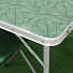 Стол складной металл, прямоугольный, 120х60х68.5 см, столешница МДФ, зеленый, Green Days, 4 стула - фото 8