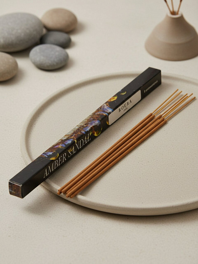 Ароматические палочки Roura, Набор Янтарный сандал, 8 шт, 32136