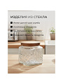 Банка для сыпучих продуктов, стекло, 0.5 л, 9.8х9.8х10.3 см, с крышкой, Бохо, Y4-9013 - фото 4