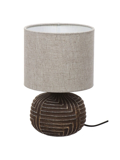 Светильник настольный E14, коричневый, абажур бежевый, RL-TL005-1