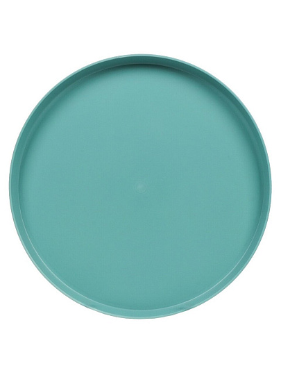 Поднос пластик, 29 см, круглый, зеленый, Y4-8073