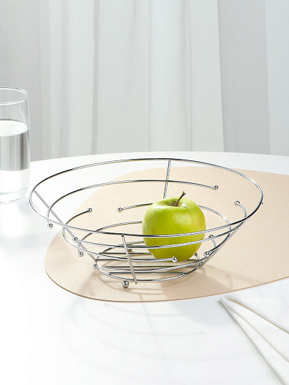 Ваза для фруктов, сталь, 24 см, Y3-1102