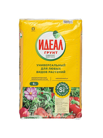 Грунт универсальный, 5 л, Идеал
