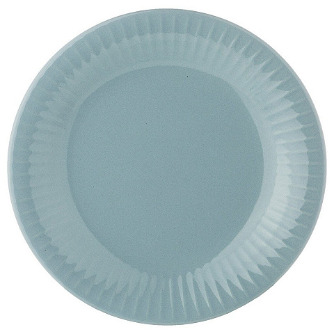 Тарелка десертная, фарфор, 20.5 см, круглая, Majesty, Lefard, 359-594, голубая