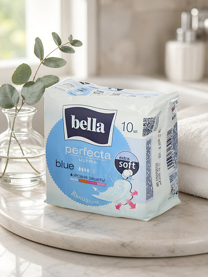 Прокладки женские Bella, Perfecta Ultra Blue, дневные, 10 шт, супертонкие, BE-013-RW10-275