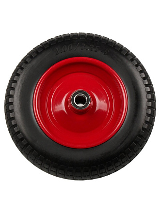 Колесо полиуретан PU, подшипник 25 мм, 3.25-8