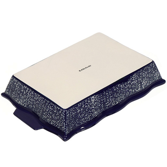 Форма для запекания керамика, 25х39 см, прямоугольная, синяя, Attribute, Eclipse blue, ABK103-SRT-B