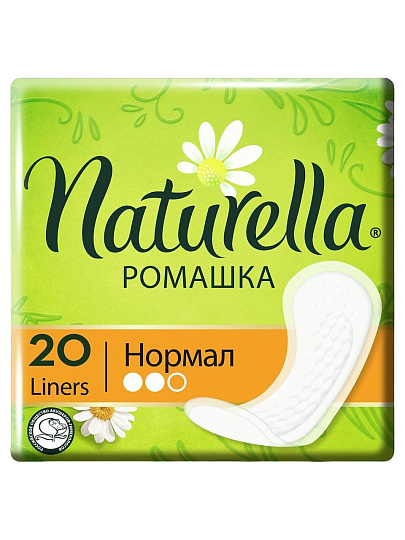 Прокладки женские Naturella, Ромашка Нормал, ежедневные, 20 шт, 0001041175