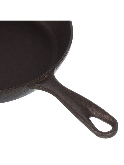 Сковорода чугун, 26 см, Boniron, с литой ручкой, индукция, ВС26-01