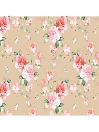 Клеенка Амарант, 1.37х20 м, ПВХ на нетканой основе, 7316B