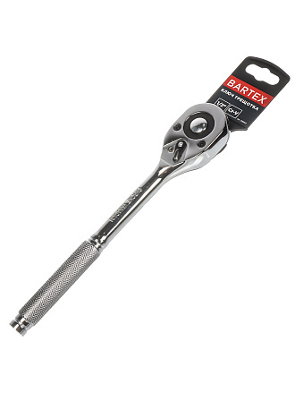 Ключ трещотка, Bartex, 250 мм, 1/2 '', CrV сталь, с переключателем