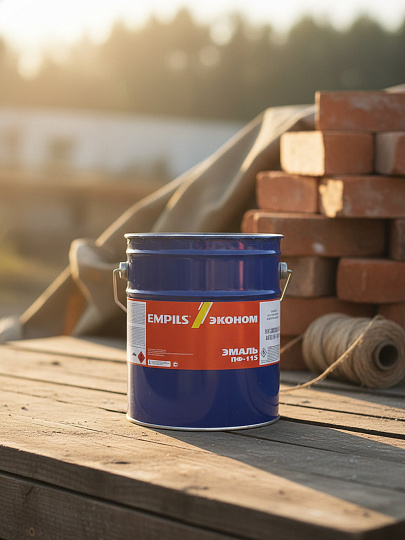 Эмаль Empils, ПФ-115 Пром, глянцевая, голубая, 20 кг