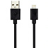 Дата-кабель USB, Smartbuy, lightning, 3 А, 0.15 м, 8 - pin, черная, iK-0120-box - фото 2
