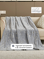 Плед 2-спальный, 180х200 см, велсофт жаккард, 100% полиэстер, Silvano, Созвездия, серый, 180/004-VLRN/LA - фото 3