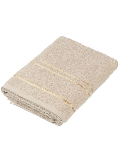 Полотенце банное 70х140 см, 100% хлопок, 420 г/м2, Азия, Silvano, песочное, Узбекистан