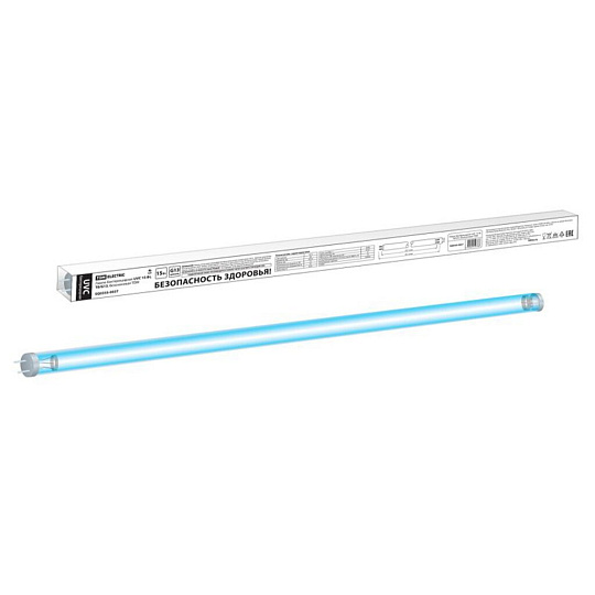 Лампа бактерицидная G13, 15 Вт, свет белый, T8, безозоновая, TDM Electric, UVC, SQ0355-0037