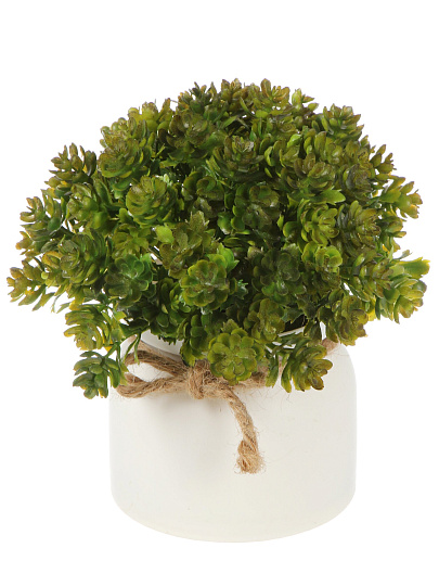 Цветок искусственный декоративный Трава в кашпо, 13х7х12 см, Y4-11109