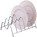Подставка для тарелок на 6 шт. 28х23 см. высота 16 см. цвет - серебро, 244-106 - фото 2