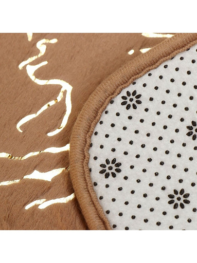 Коврик для ванной, антискользящий, 0.8х0.5 м, полиэстер, капучино, Мрамор, MA5186C