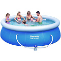 Бассейн надувной Bestway, 366х91 см, Fast Set, 57263BW, фильтр-насос, 6665 л - фото 2