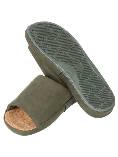 Тапки для мужчин, хаки, р. 43, открытые, Forio, 124-23083-АТ-КФ