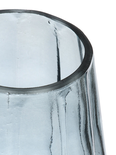 Ваза стекло, настольная, 22х11.5 см, Ажур, A060328, графит