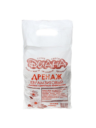 Дренаж керамзитовый крупный, 2 л, Диана