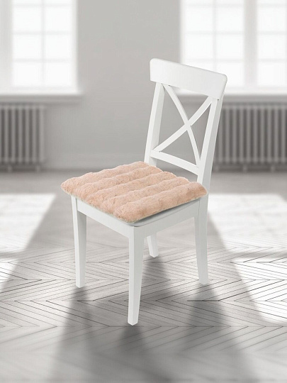 Сиденье мягкое 100% полиэстер, 40х40 см, бежевое, T2023-3274