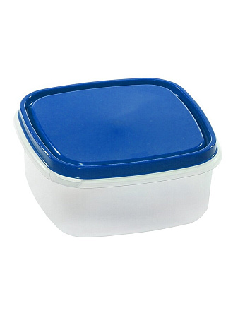 Контейнер пищевой пластик, 1.35 л, 16.5х16.5х7.3 см, в ассортименте, квадратный, Стандарт Пластик Групп