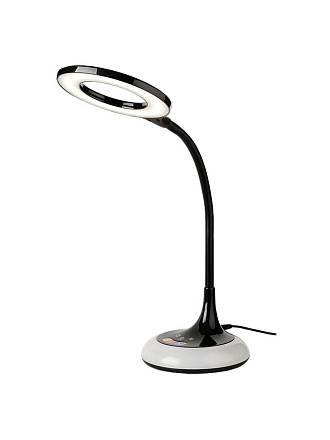 Светильник настольный 530 Лм, сенсорное включение, 3 цвета свечения, 3 уровня яркости, 8 Вт, черный, General Lighting Systems, GLTL-024-B, 800150