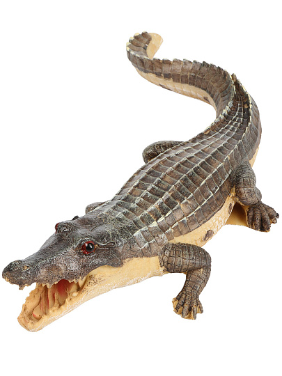Фигурка садовая декоративная Крокодил, 36х12х7.5 см, полистоун, Y4-11213