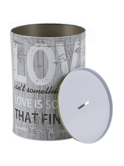 Копилка Love, 15х21.5 см, металл, A240056