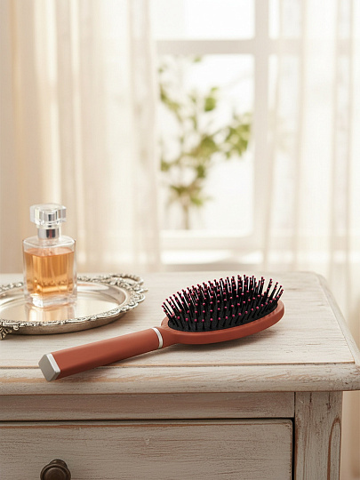 Расческа для волос массажная, овальная, пирамида, Studio style, 844242-4606