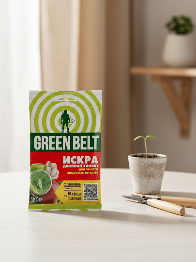 Инсектицид Искра Двойной эффект, для защиты плодовых деревьев, 10 г, пакет, Green Belt