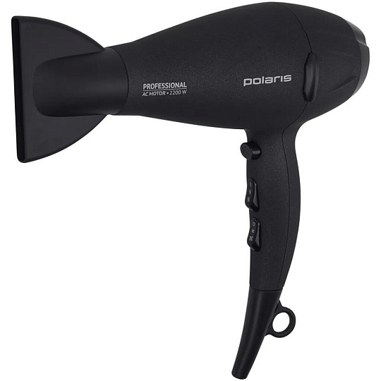 Фен Polaris, PHD 2289AC, 2200 Вт, 3 режима, 2 скорости, серый, 011453