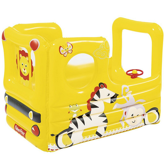 Игровой центр 137х96х96 см, Школьный автобус, 20 мячиков, от 2 лет, Bestway, 93506